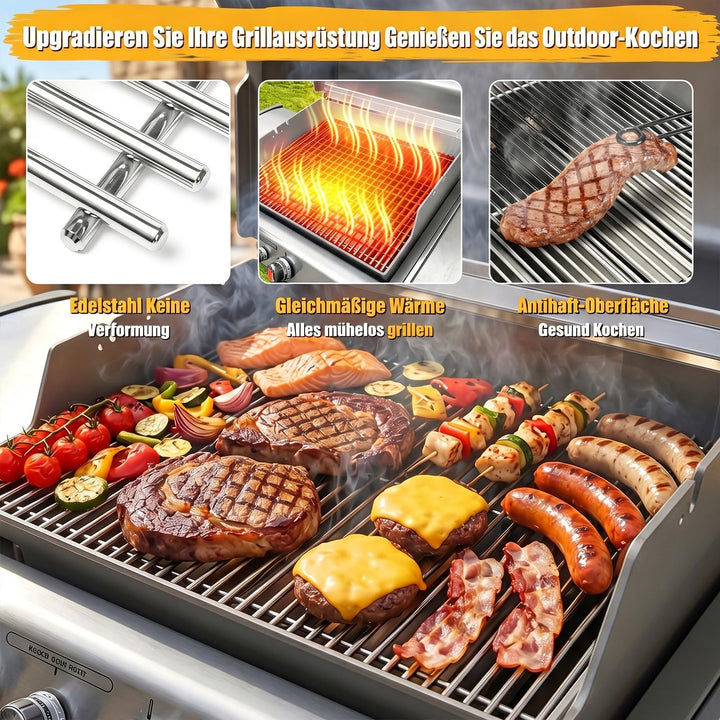 Grillrost Edelstahl 49,5x33cm für Weber Genesis E/S-310–330 (2007–2016), 2er-Set - Bild 6