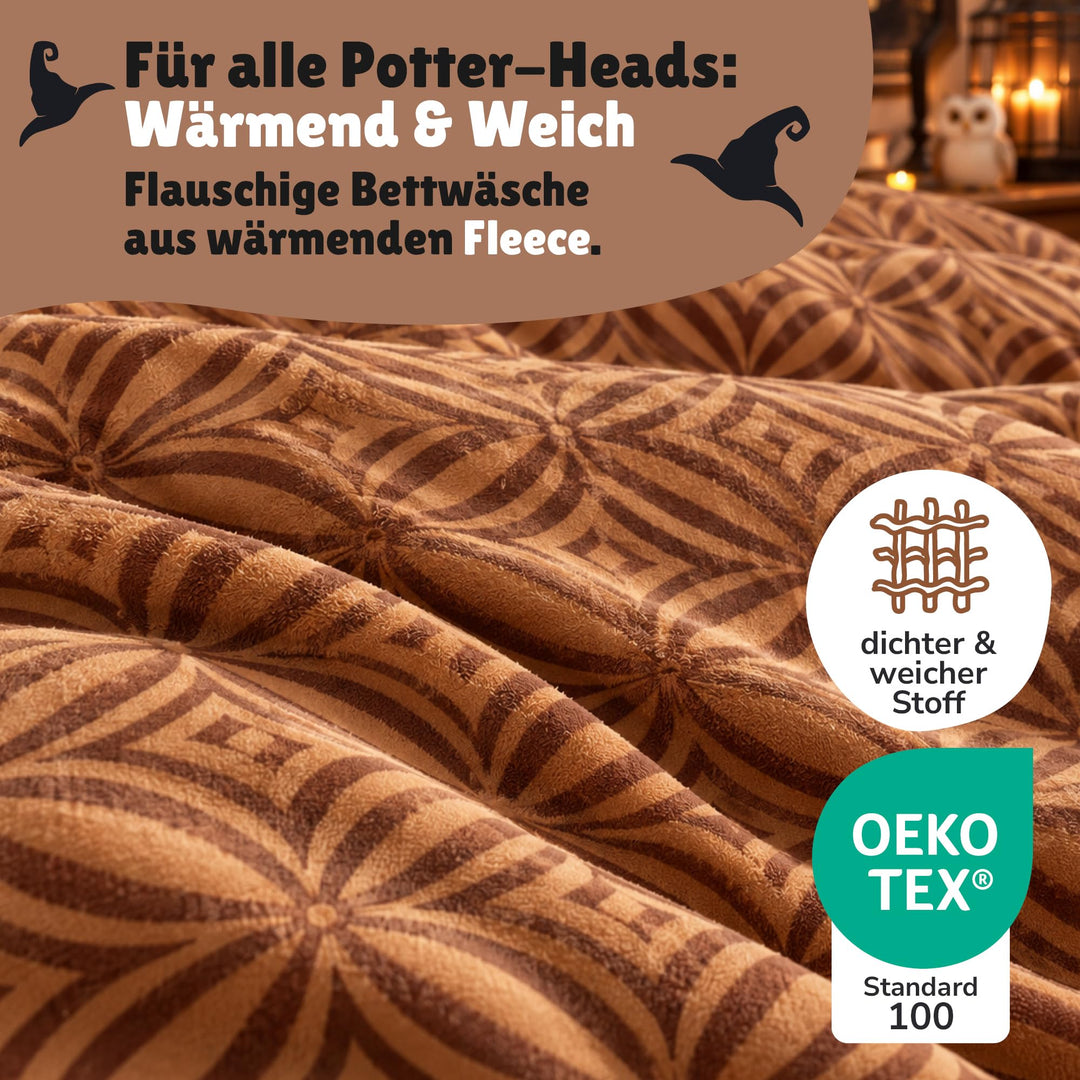 Fleece Bettwäsche-Set 2-teilig Harry Potter Wendemotiv 135x200 - Bild 5