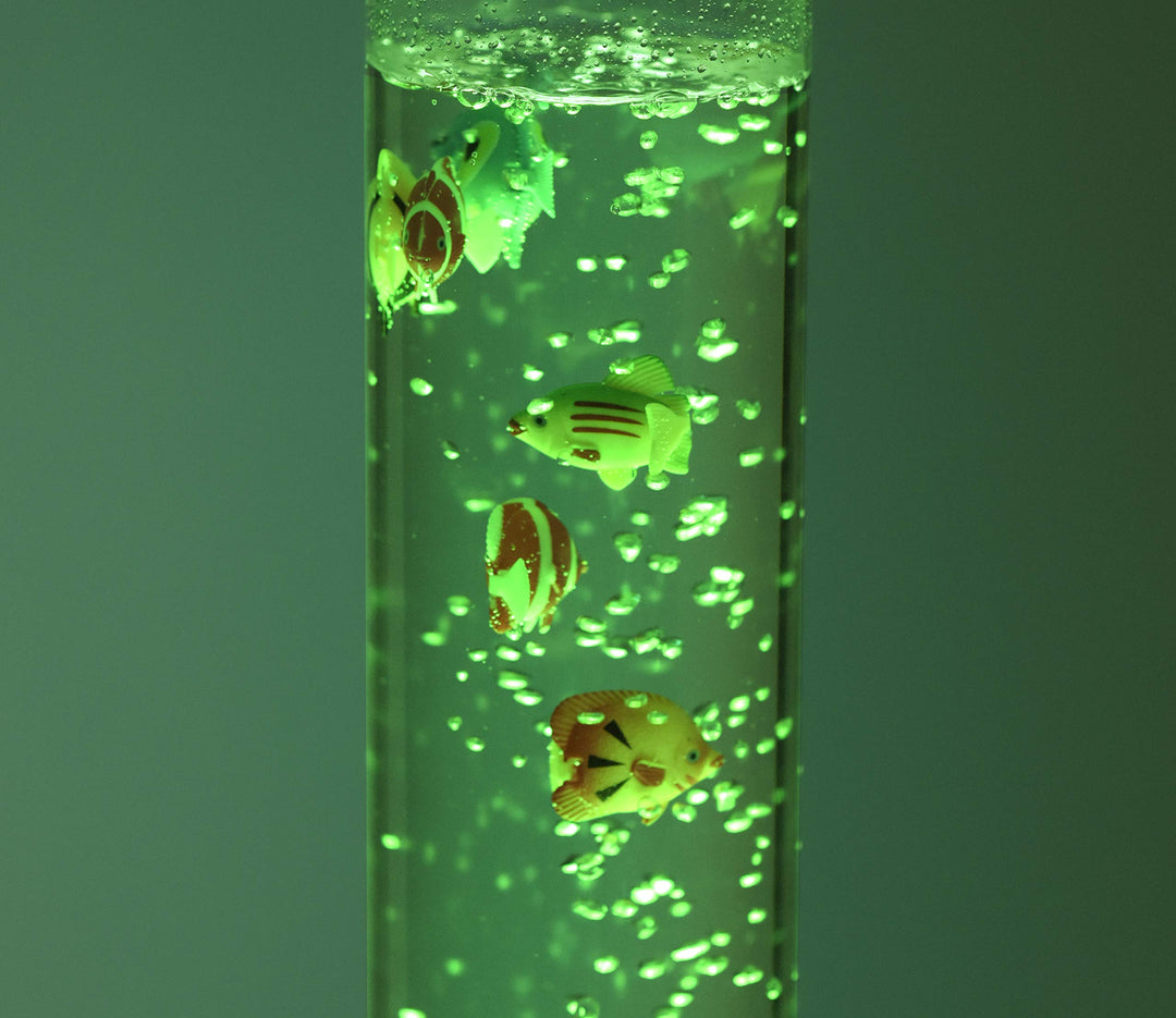 LED Wassersäule 120cm RGB-Farbwechsel mit Fischen Bubble Tube - Bild 6