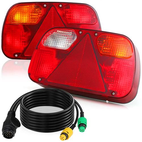 Anhänger Rückleuchten Set 13-polig 7 Funktionen IP65 12V