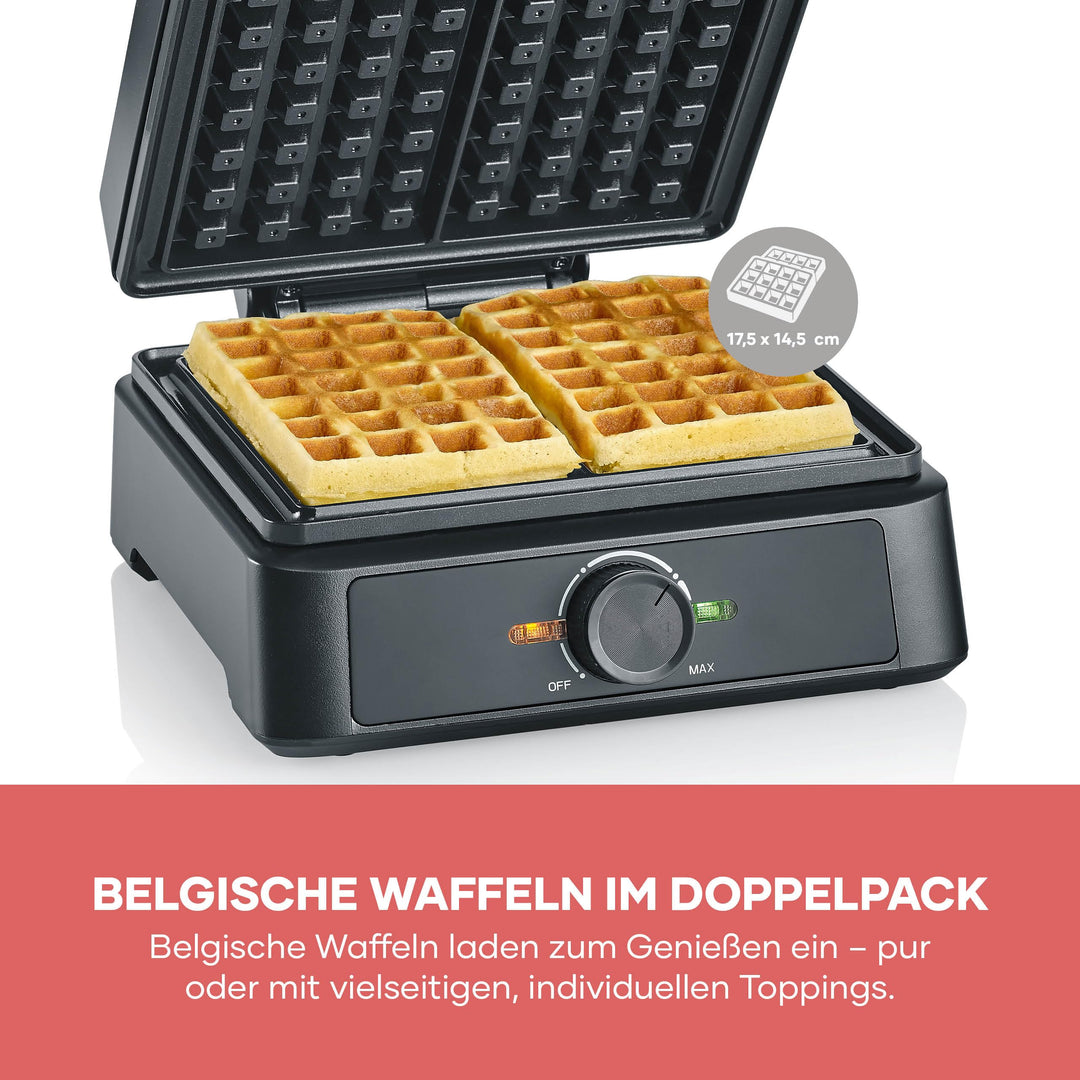 Waffeleisen belgische Waffeln Keramik PFAS-frei 1600 Watt - Bild 9