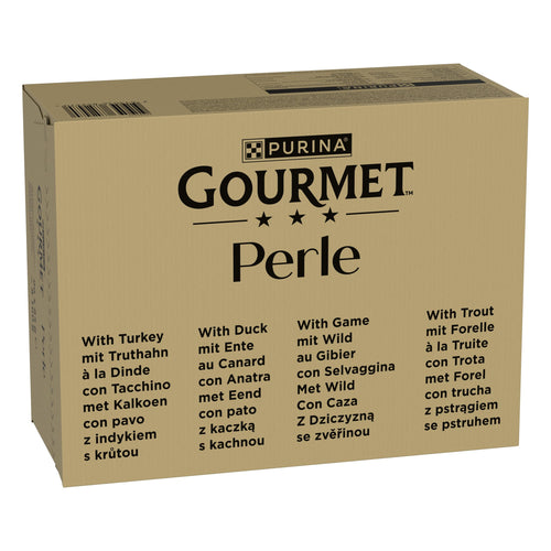 Katzenfutter Nass Gelee Streifen Mix Forelle Truthahn Ente Wild 96x85g
