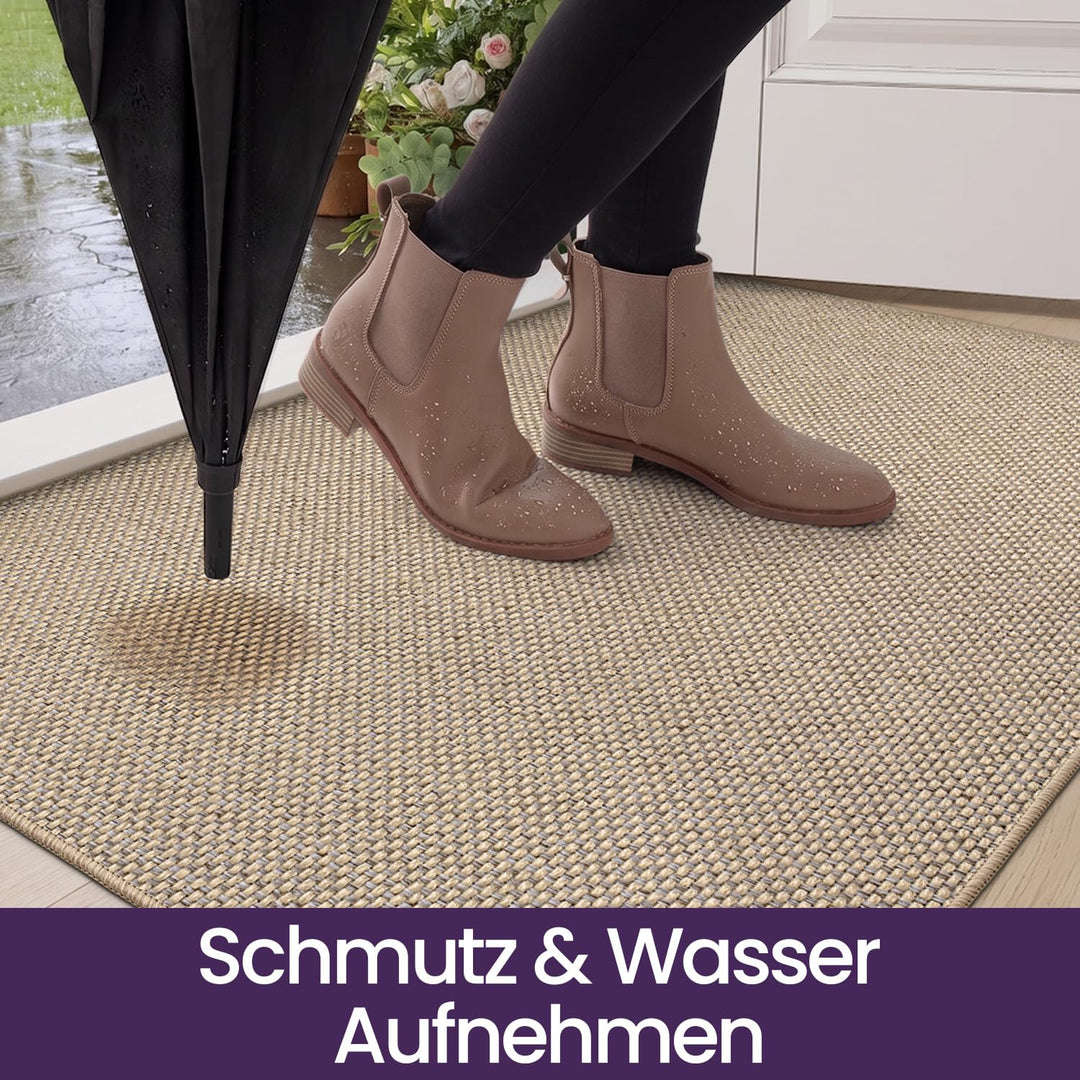 Schmutzfangmatte Innen 90x140 cm Polyester rutschfest Beige - Bild 5