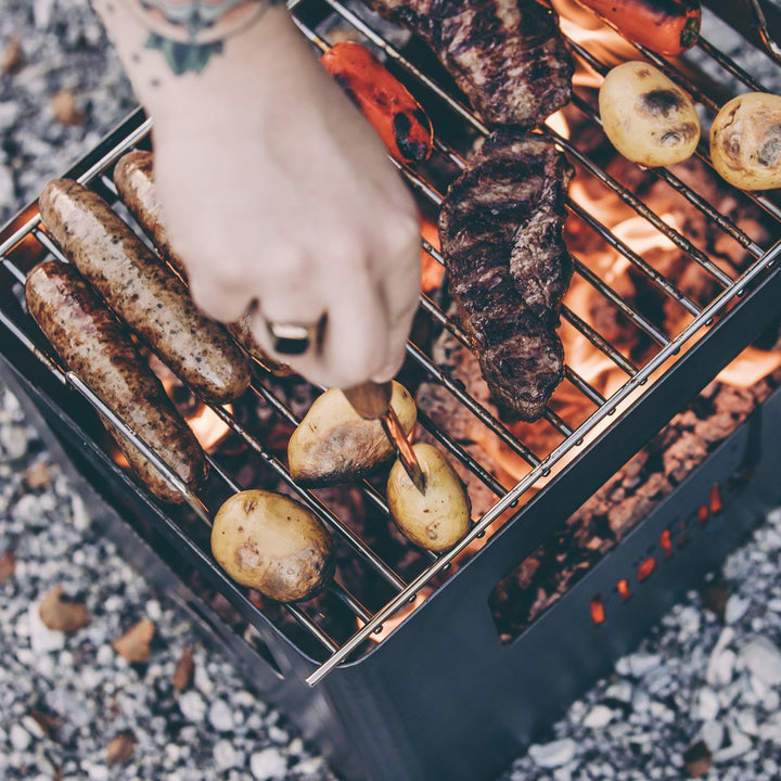 Grillrost Edelstahl eckig für BEER BOX Feuerkorb - Bild 3
