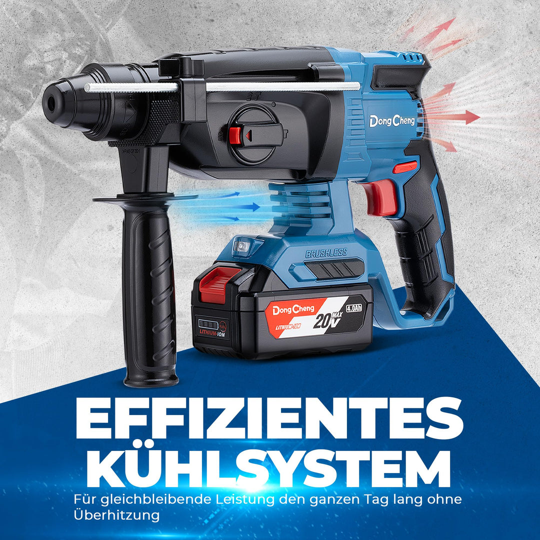 Akku-Bohrhammer 20V SDS-Plus 4-in-1 mit 2,8 J Schlagenergie - Bild 8