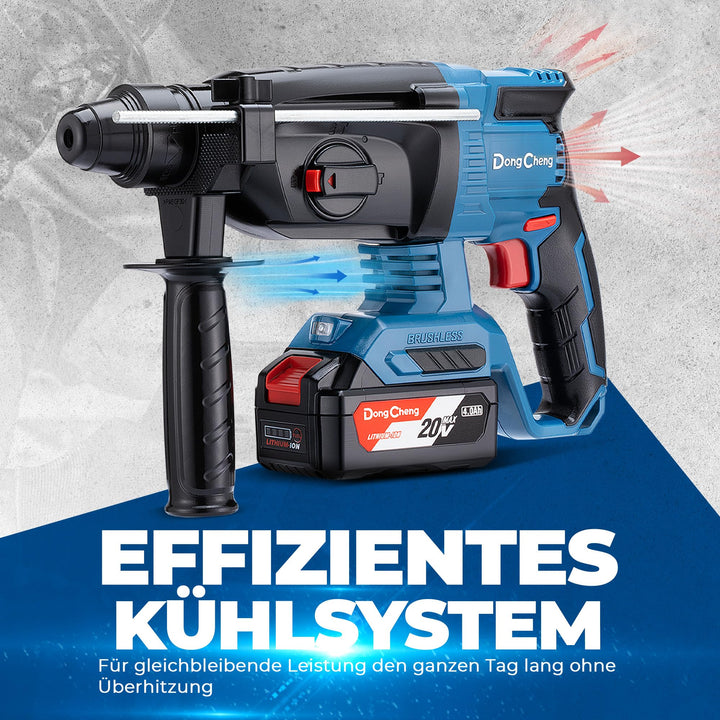 Akku-Bohrhammer 20V SDS-Plus 4-in-1 mit 2,8 J Schlagenergie - Bild 8