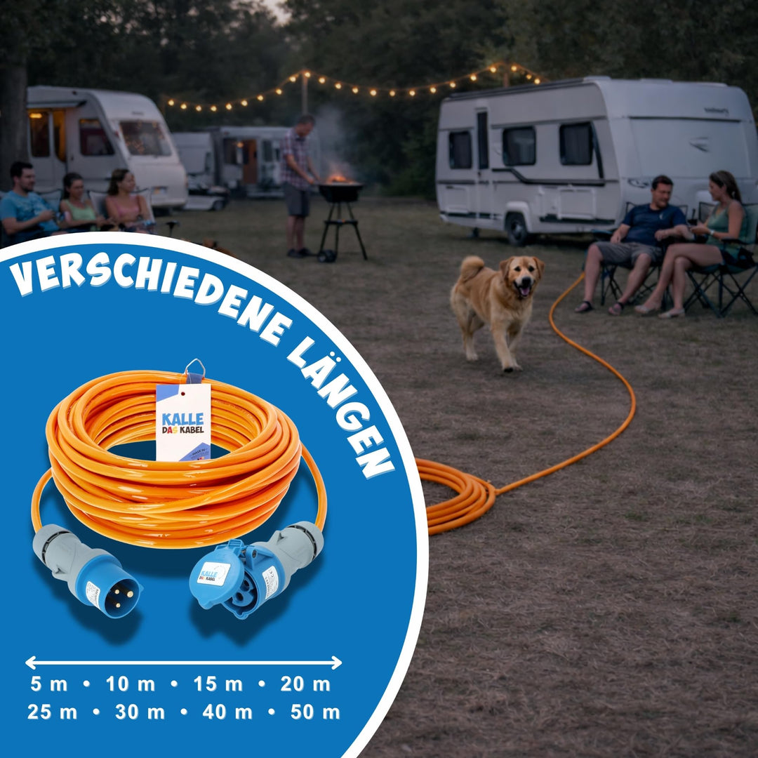 CEE Verlängerungskabel 3G 2,5mm² 25m PUR Aussenbereich orange - Bild 5