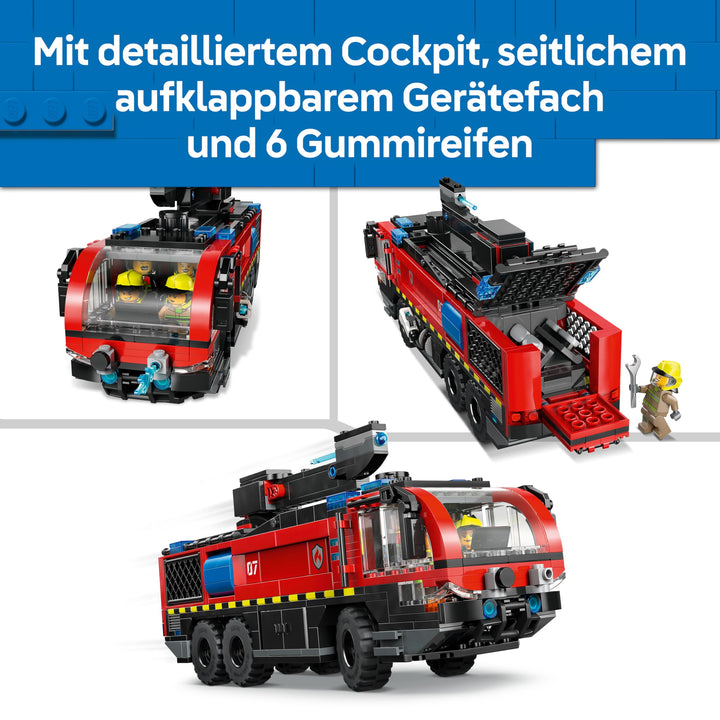 Flughafenlöschfahrzeug Bauset 691 Teile mit 4 Minifiguren ab 7 Jahre - Bild 3