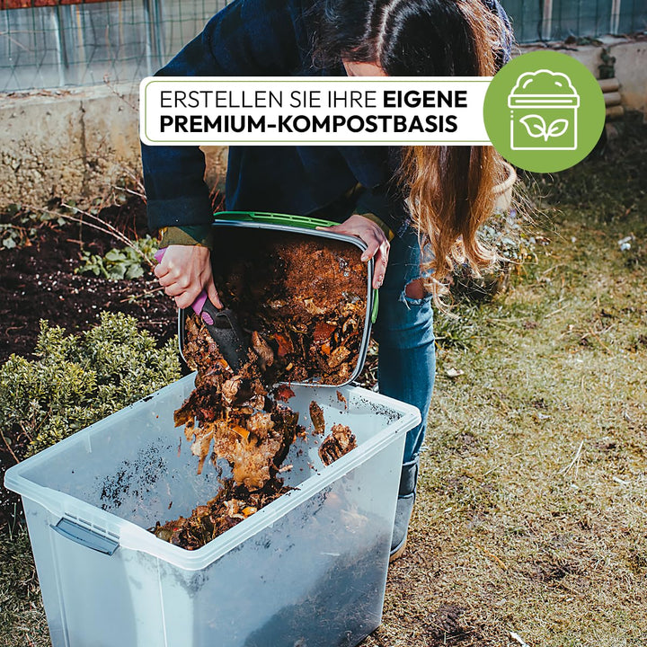 Bokashi Komposter Set 2x16L aus Recycling-PP für Küche - Bild 6