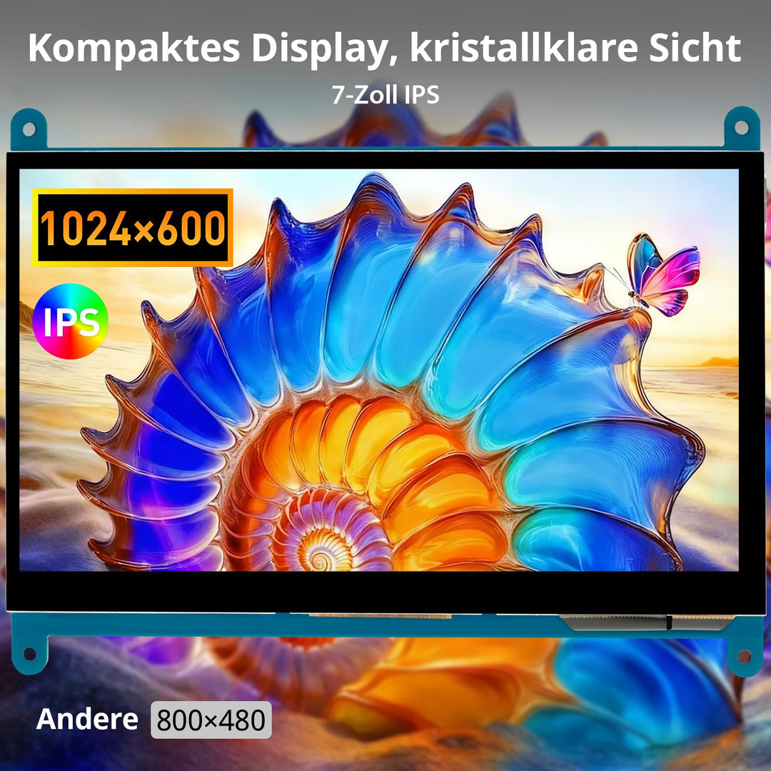 Touchscreen Monitor 7 Zoll IPS kapazitiv fuer Raspberry Pi &amp; PC - Bild 4