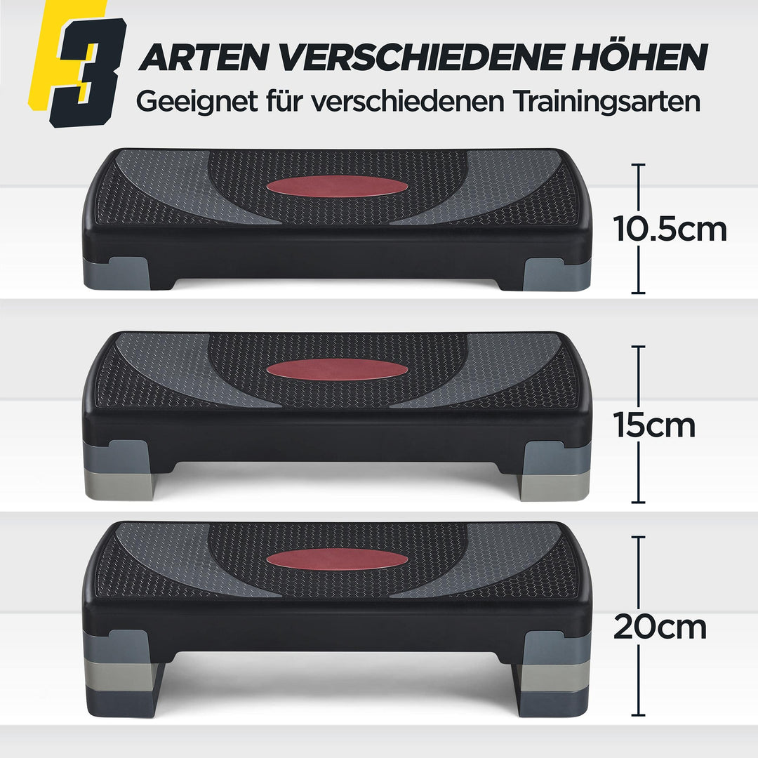 Aerobic Steppbrett höhenverstellbar 3-stufig bis 250 kg Kunststoff - Bild 3