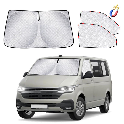 Sonnenschutz VW T5 T6 Frontscheibe & Seitenfenster magnetisch 3-teilig
