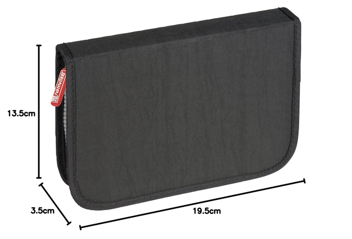 Schüleretui befüllt 2 Klappen Crinkle Schwarz 19,5x13,5 cm - Bild 4