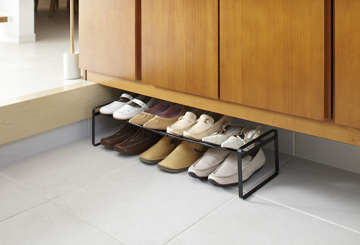Schuhregal ausziehbar stapeelbar Stahl 41-70 cm fuer Flur - Bild 2