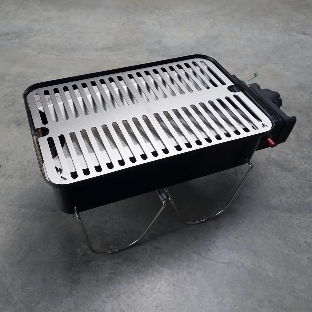 Grillrost Edelstahl für Weber Go-Anywhere spülmaschinenfest 2-teilig - Bild 8