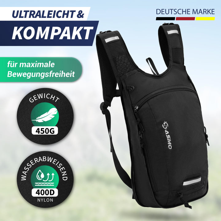 Fahrradrucksack 10+3L mit Trinkblase, Thermofach &amp; Helmnetz - Bild 8