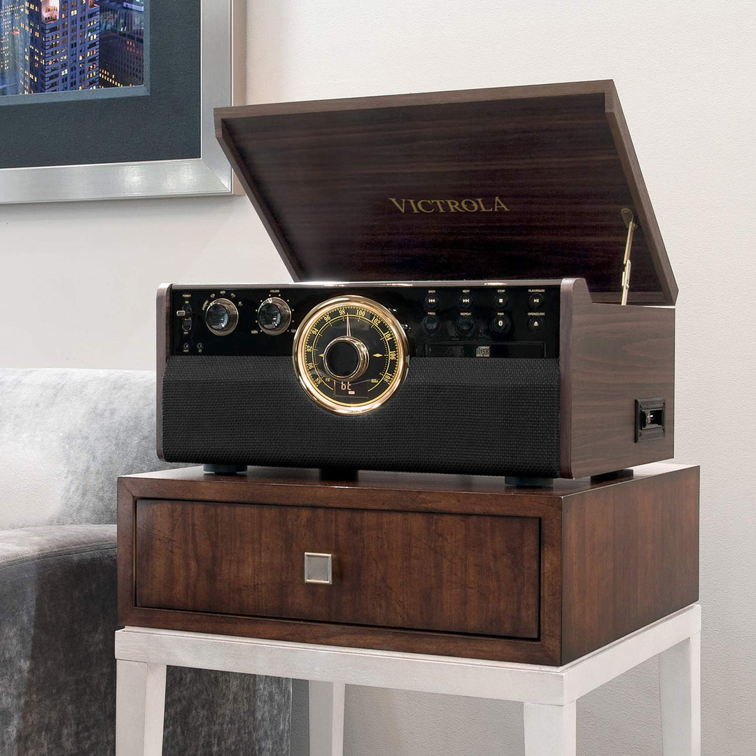 Plattenspieler 6-in-1 mit CD, Kassette, FM-Radio &amp; Bluetooth - Bild 4