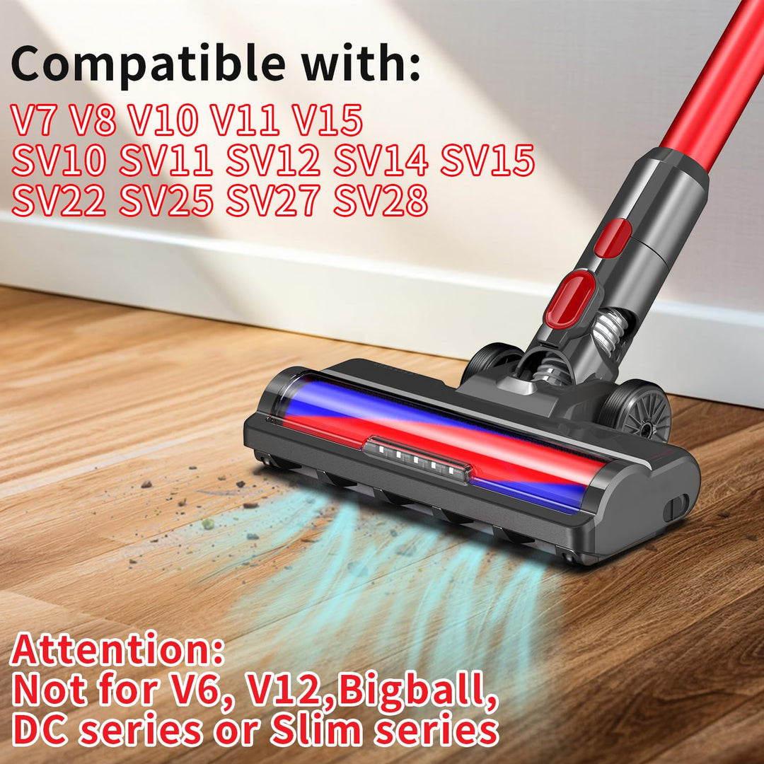 Softwalzen-Bodendüse für Dyson V7 V8 V10 V11 V15 mit Frontlicht - Bild 4