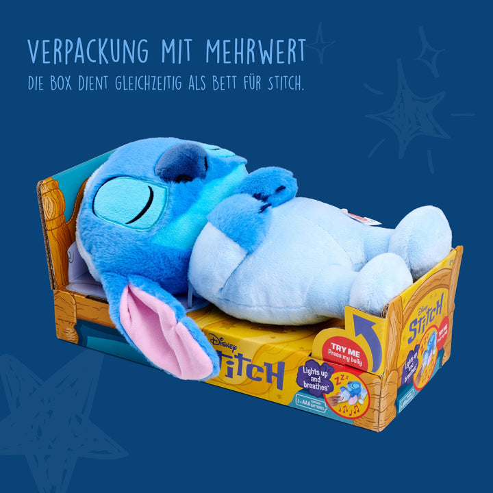 Stitch Plüschtier liegend mit Atmung, Licht &amp; Musik, 31 cm, ab 0 M - Bild 7