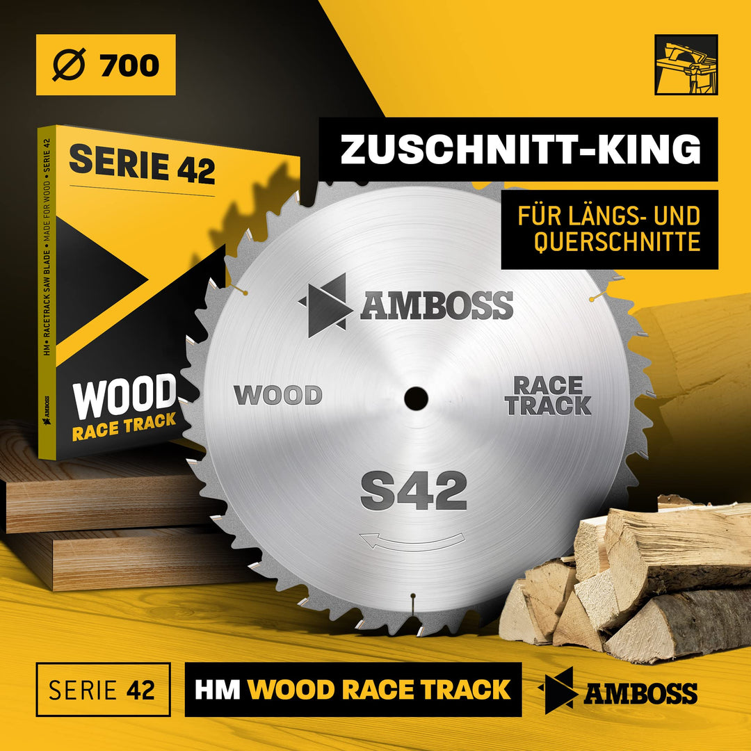 Kreissägeblatt Brennholz HM Wechselzahn 700mm 42 Zähne Wippsäge - Bild 3