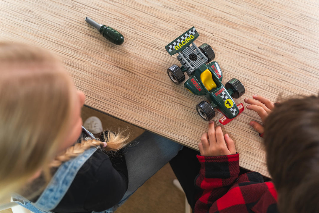 Kinder-Werkzeugkoffer Rennauto mit Akkuschrauber ab 3 Jahren - Bild 10
