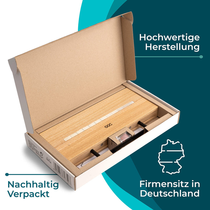 Schlüsselbrett Massivholz Esche mit Magnetleiste und Ablage - Bild 5