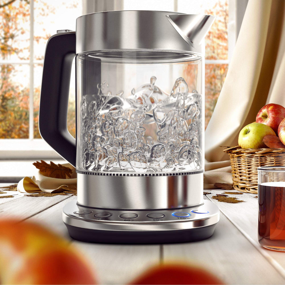 Glas Wasserkocher 1,5 L Borosilikatglas 4 Temperaturstufen 2200 W - Bild 7