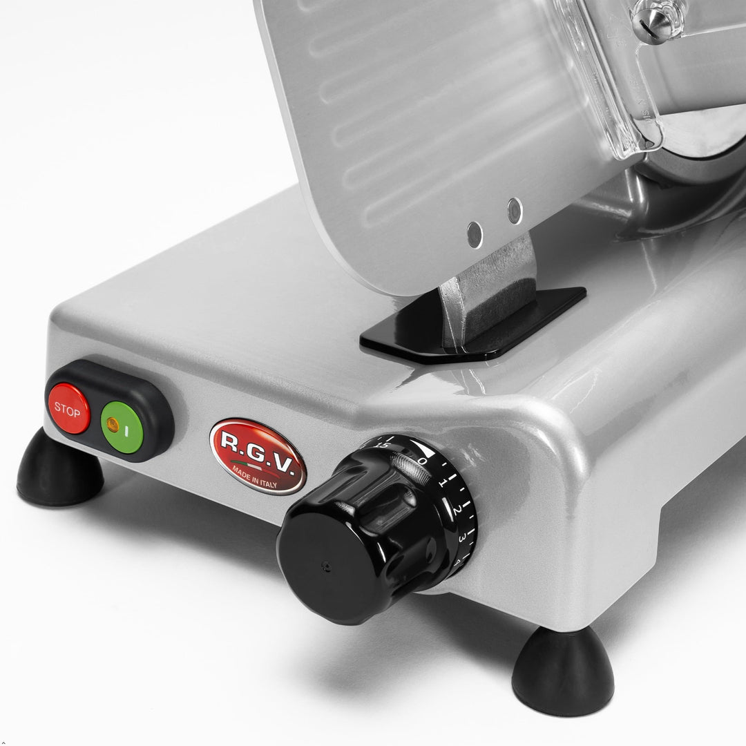 Allesschneider 195 mm Aluminium 110 W für Wurst, Käse &amp; Brot - Bild 10
