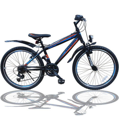 Mountainbike 24 Zoll mit Gabelfederung 21-Gang Shimano für Kinder