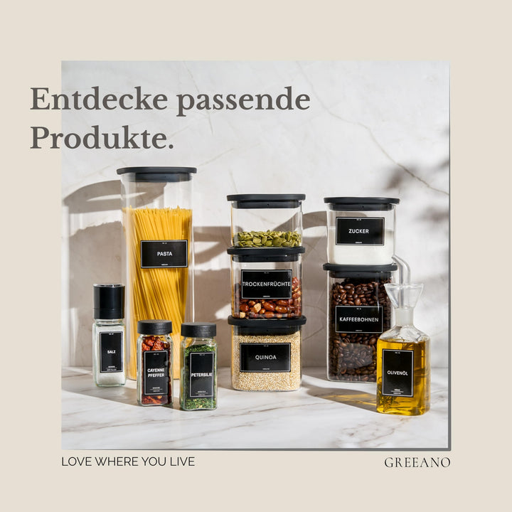 Gewürzgläser Set 24x120ml mit Schubladeneinsatz und 300 Etiketten - Bild 8