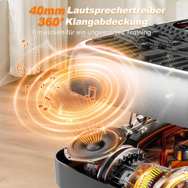 Vibrationsplatte Dual-Motor mit Bluetooth-Lautsprecher 120 Stufen - Bild 7