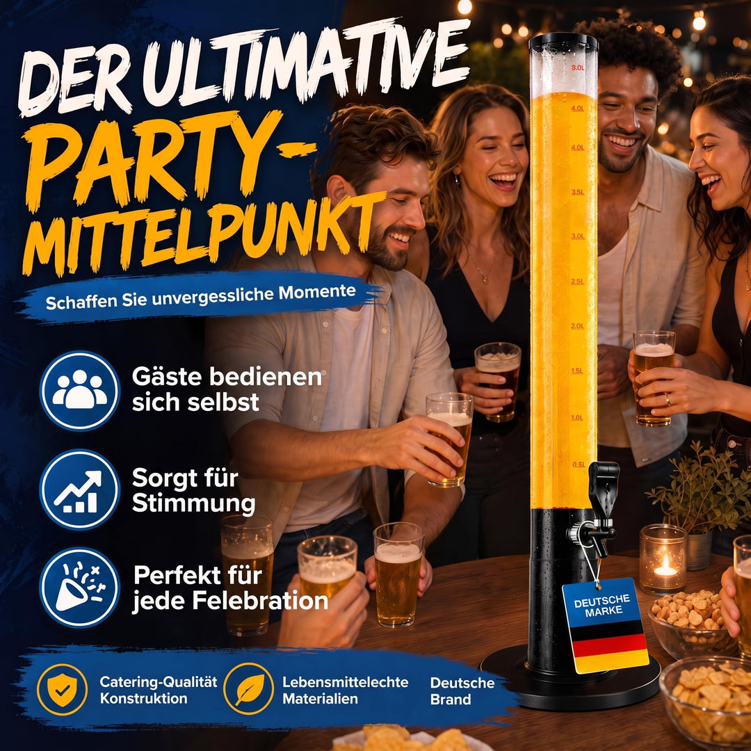 Bierzapfanlage 5L mit Eiskammer und Zapfhahn für Partys - Bild 2