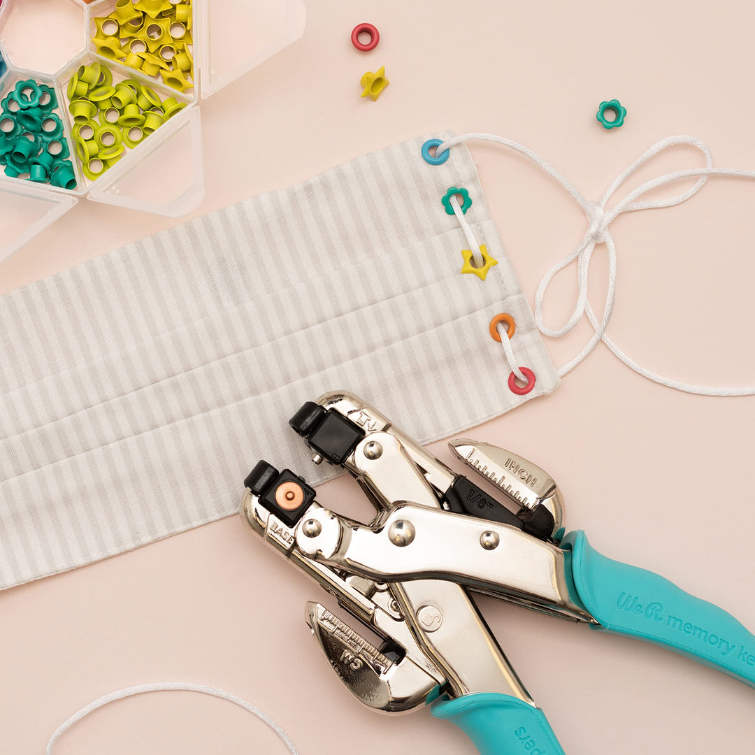 Lochstanze und Ösensetzer 2-in-1 für Papier, Leder und Metall - Bild 6