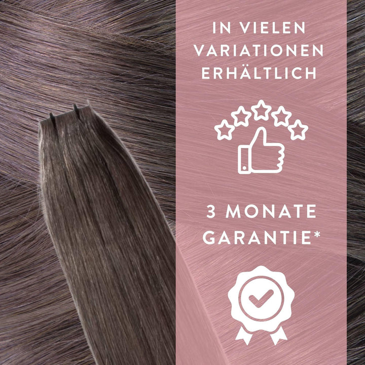 Tape Extensions Echthaar glatt 60cm Dunkelblond 10 Strähnen 25g - Bild 5
