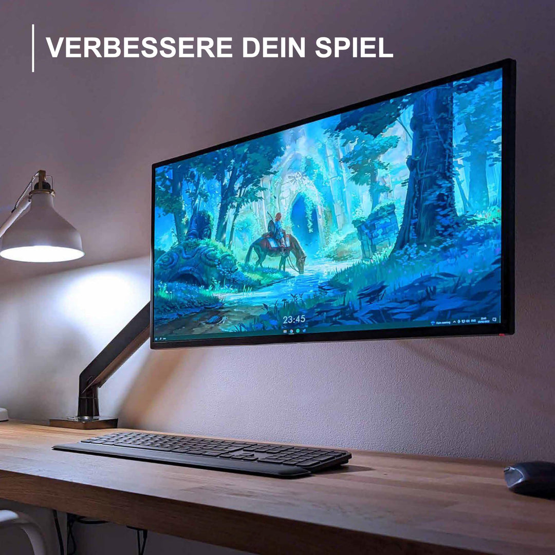Monitorarm Gasfeder 24-40 Zoll VESA 75/100mm 2-15 kg höhenverstellbar - Bild 4