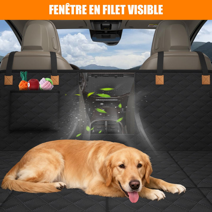 Hunde Rücksitzschutz Auto 127x62cm wasserdicht mit Hartschale - Bild 2