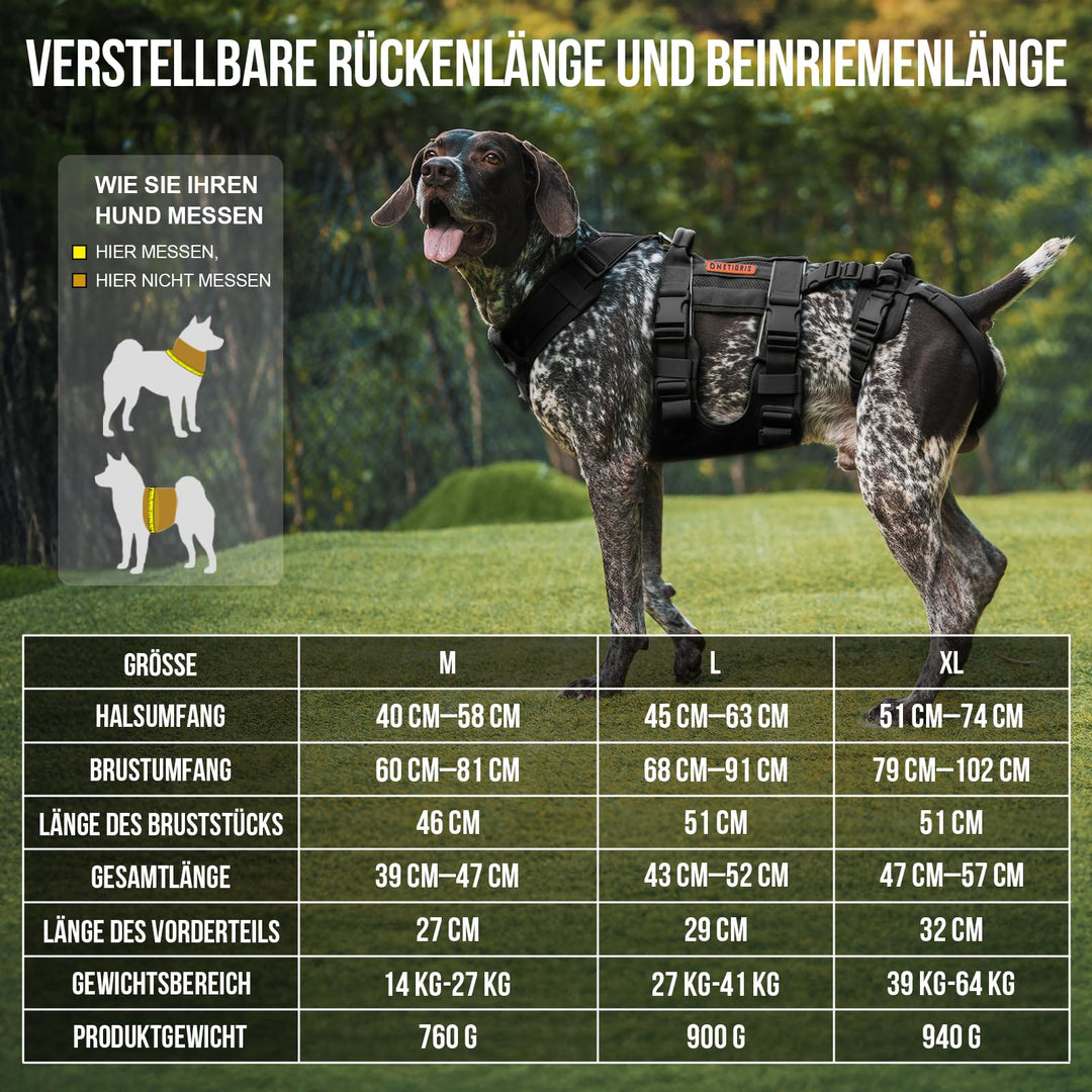 Hundegeschirr Hebegeschirr 2 Griffe Rehabilitation Grosse Hunde - Bild 2