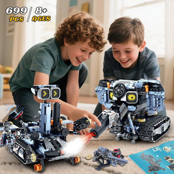 Roboter Bausatz 5-in-1 mit LED-Augen &amp; App-Steuerung ab 8 Jahren - Bild 7