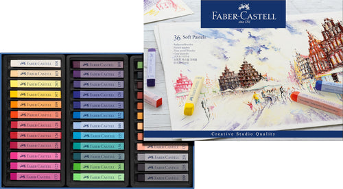 Softpastellkreiden 36er-Set im Etui für Hobbykünstler