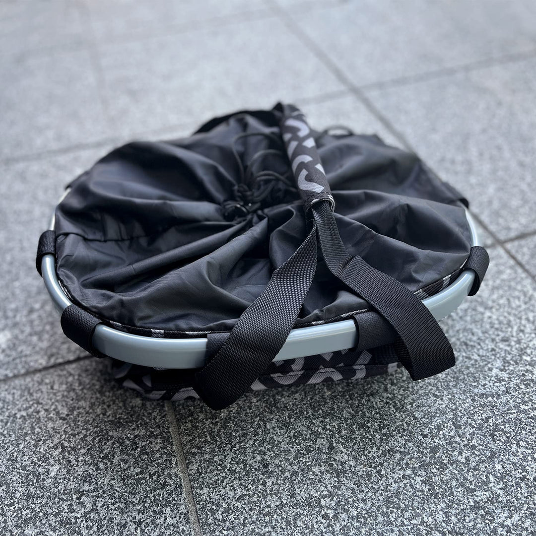 Fahrradkorb Lenker klappbar 15 L mit KlickFix-Kupplung, Schwarz - Bild 6