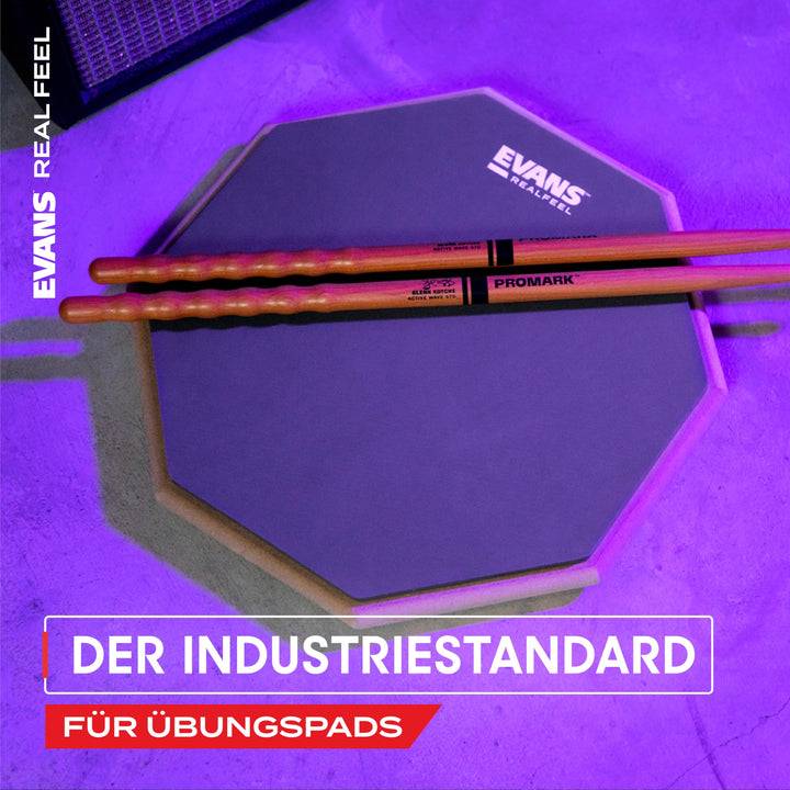 Drum Übungspad 2-seitig Natur- &amp; Recyclinggummi 12 Zoll - Bild 5