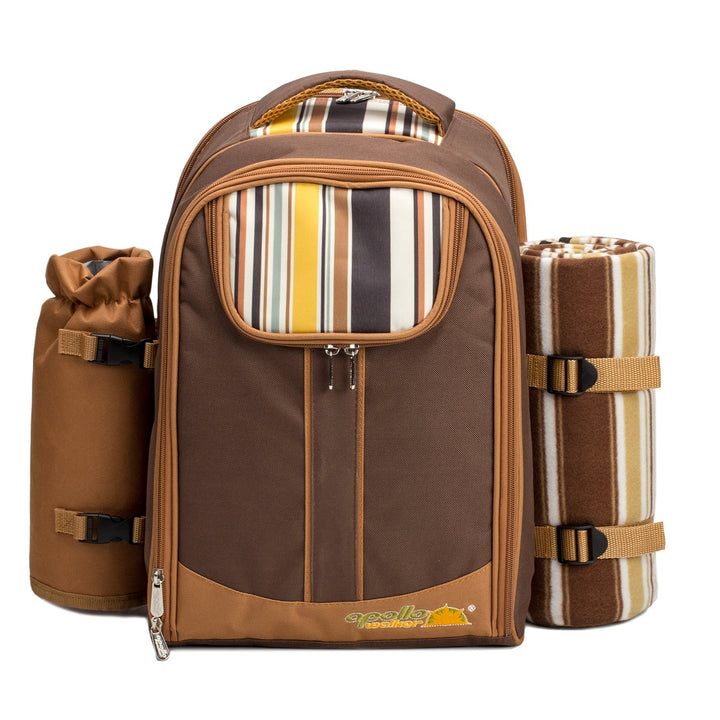 Picknickrucksack 2 Personen mit Kühlfach, Decke und Besteck-Set - Bild 6