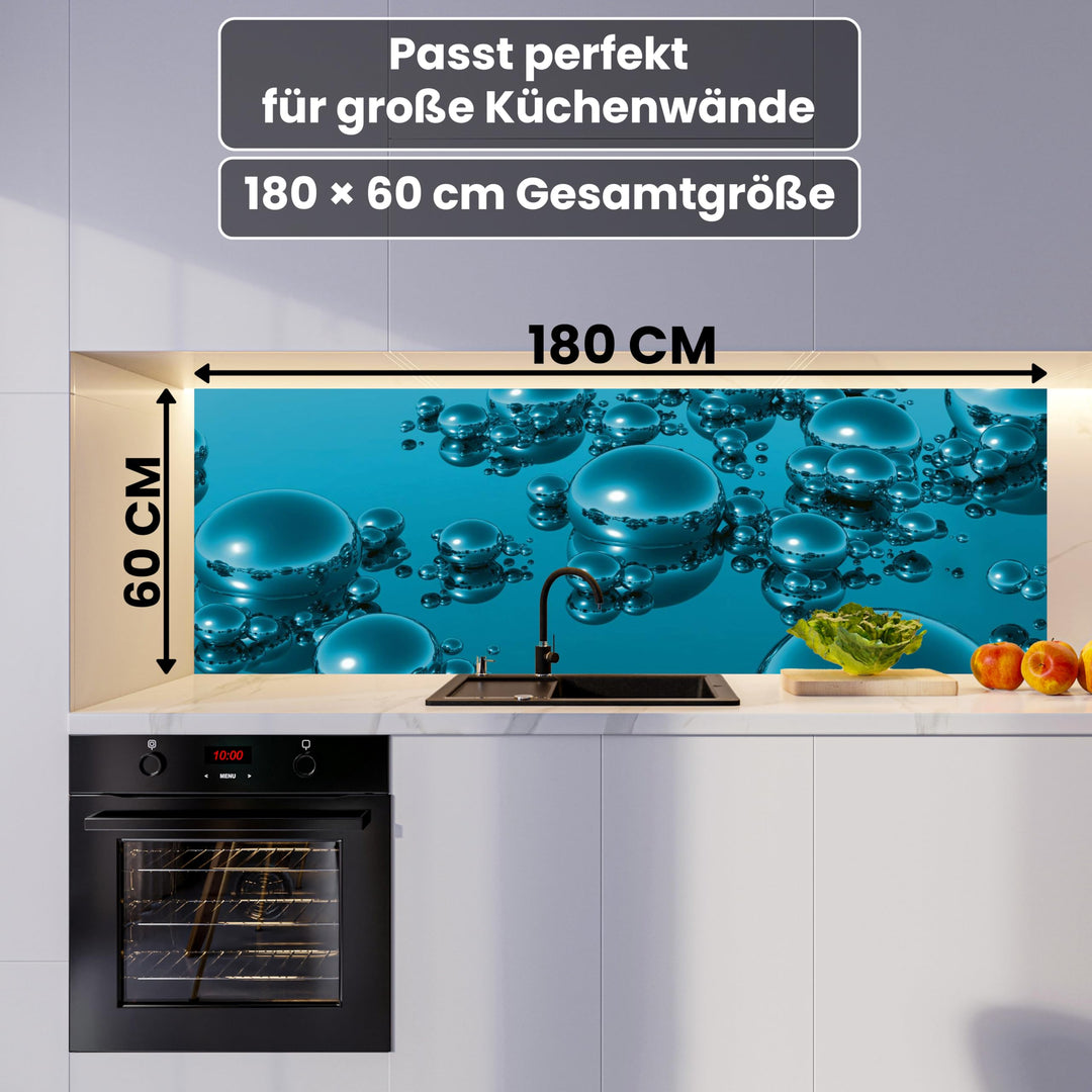 Küchenrückwand Folie selbstklebend Tropfen-Motiv 180x60 cm - Bild 5
