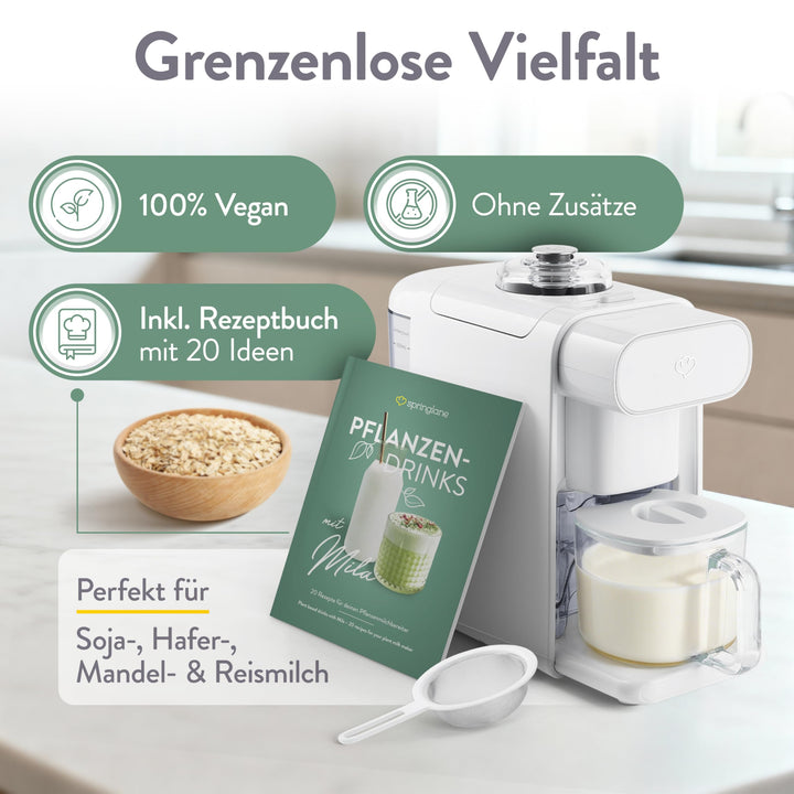 Pflanzenmilchbereiter 6 Programme 300-1000ml mit Timer &amp; Reinigungsfunktion - Bild 5