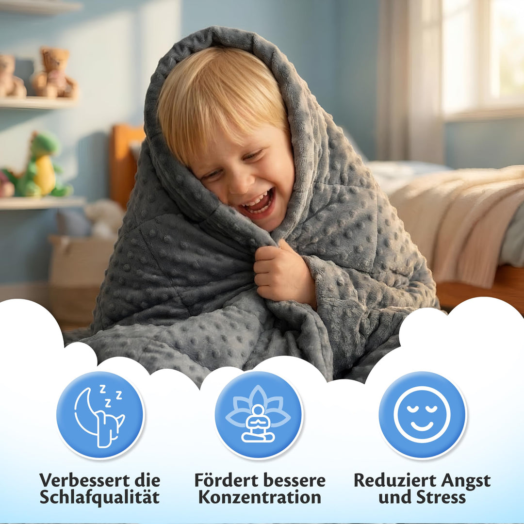 Gewichtsdecke Kinder 3,2 kg Therapiedecke 7-lagig 100x150 cm - Bild 3