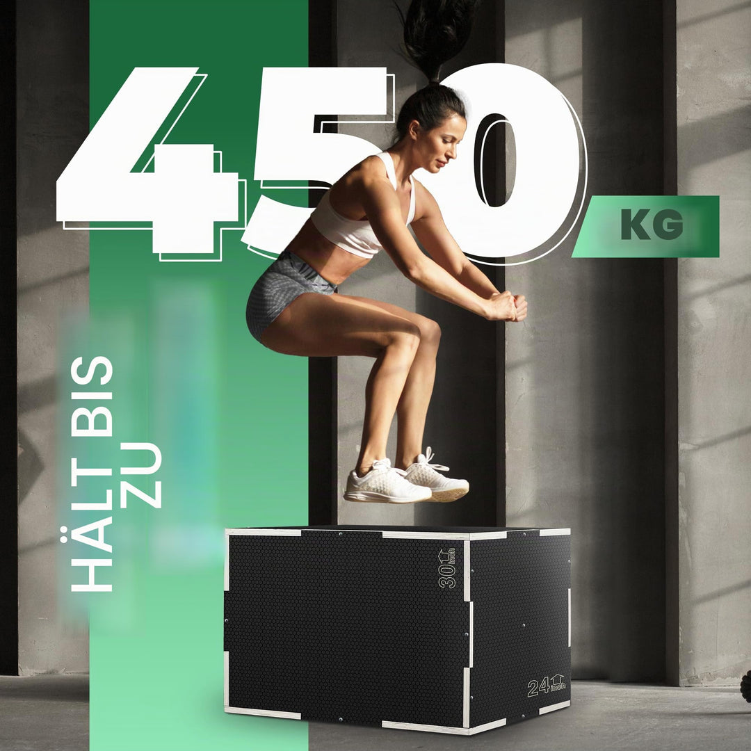 Plyo Box Holz 3-in-1 rutschfest 40x35x30 cm bis 204 kg - Bild 5