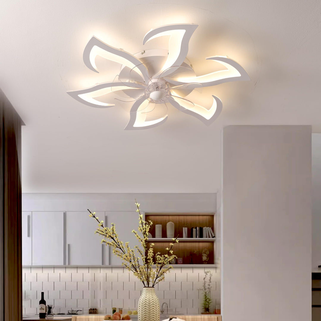 Deckenventilator mit Licht 7 Blätter 6 Stufen dimmbar 70cm - Bild 4
