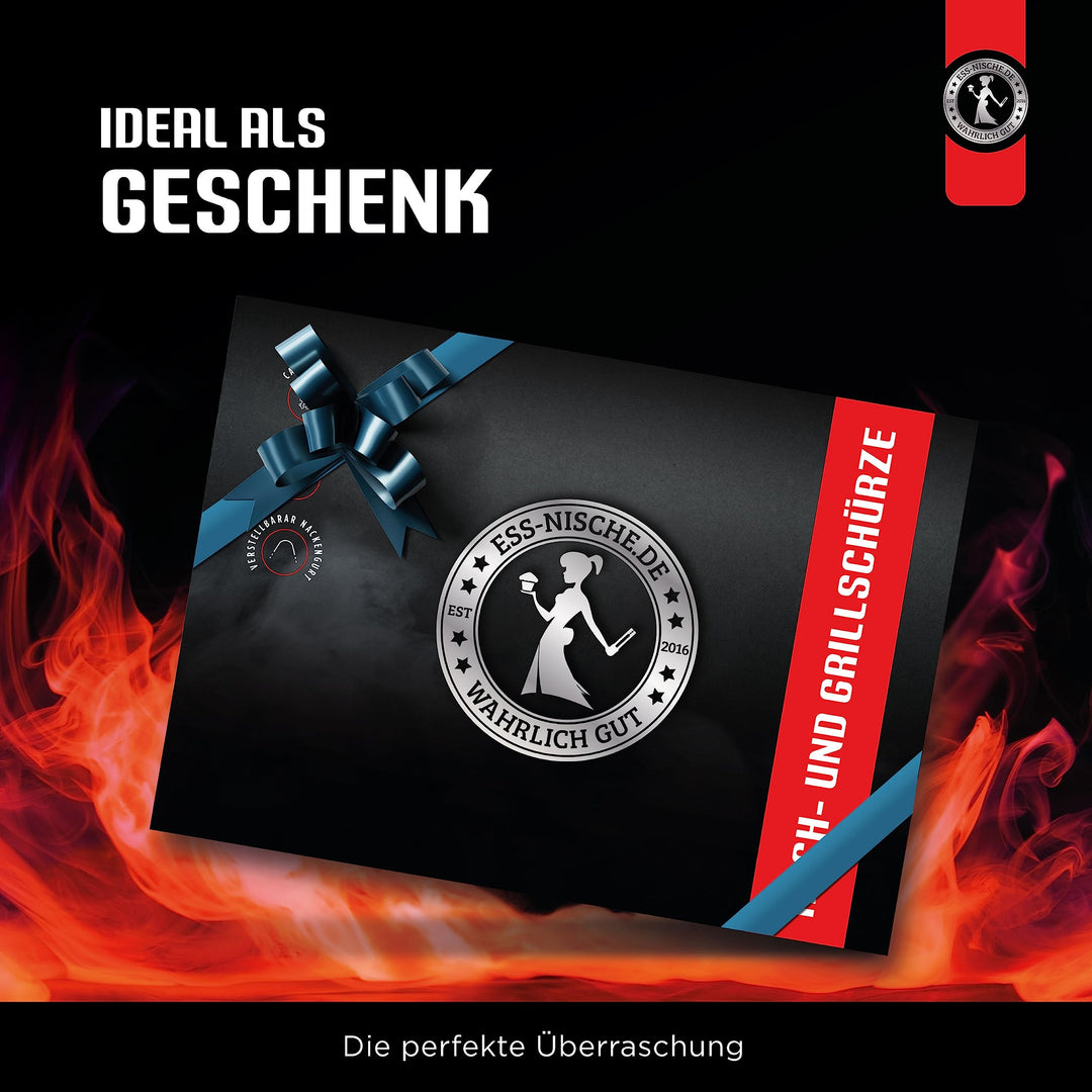 Kochschürze Denim Unisex mit Lederschlaufen anthrazit extra lang - Bild 7