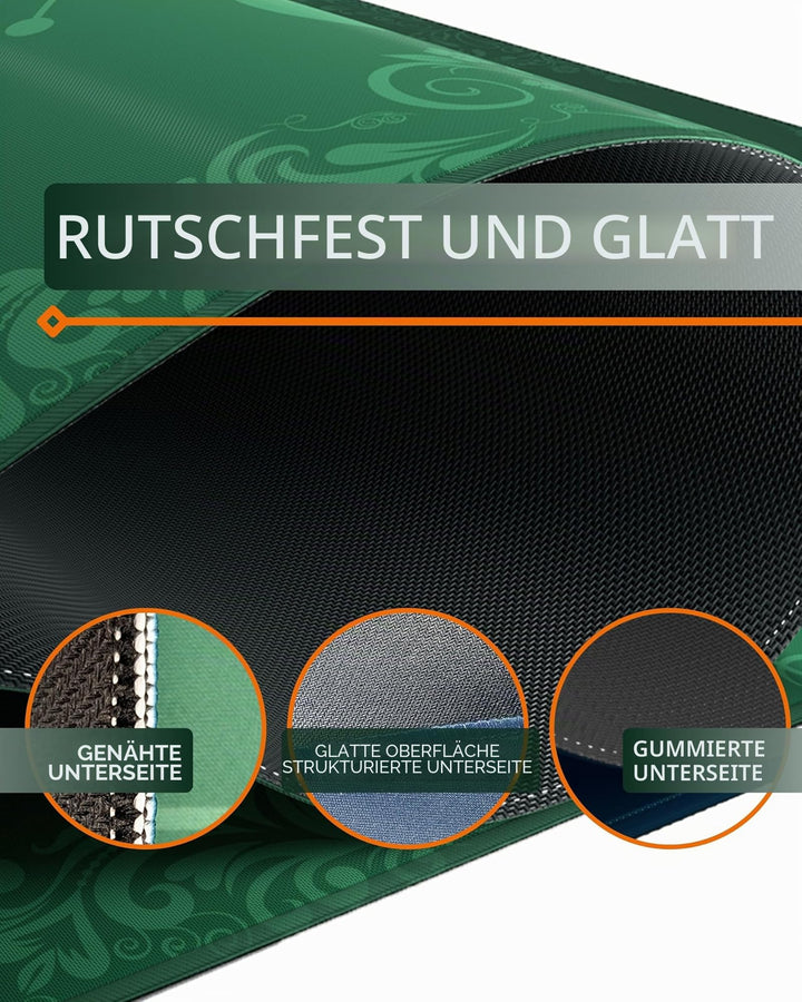Pokertischauflage 100x60 cm schwarz rutschfest mit Tragetasche - Bild 4