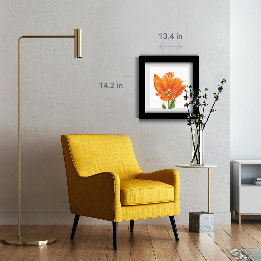 Kreuzstich-Set Triumph-Tulpe Orange Leinen 32 Count 34x36 cm - Bild 6